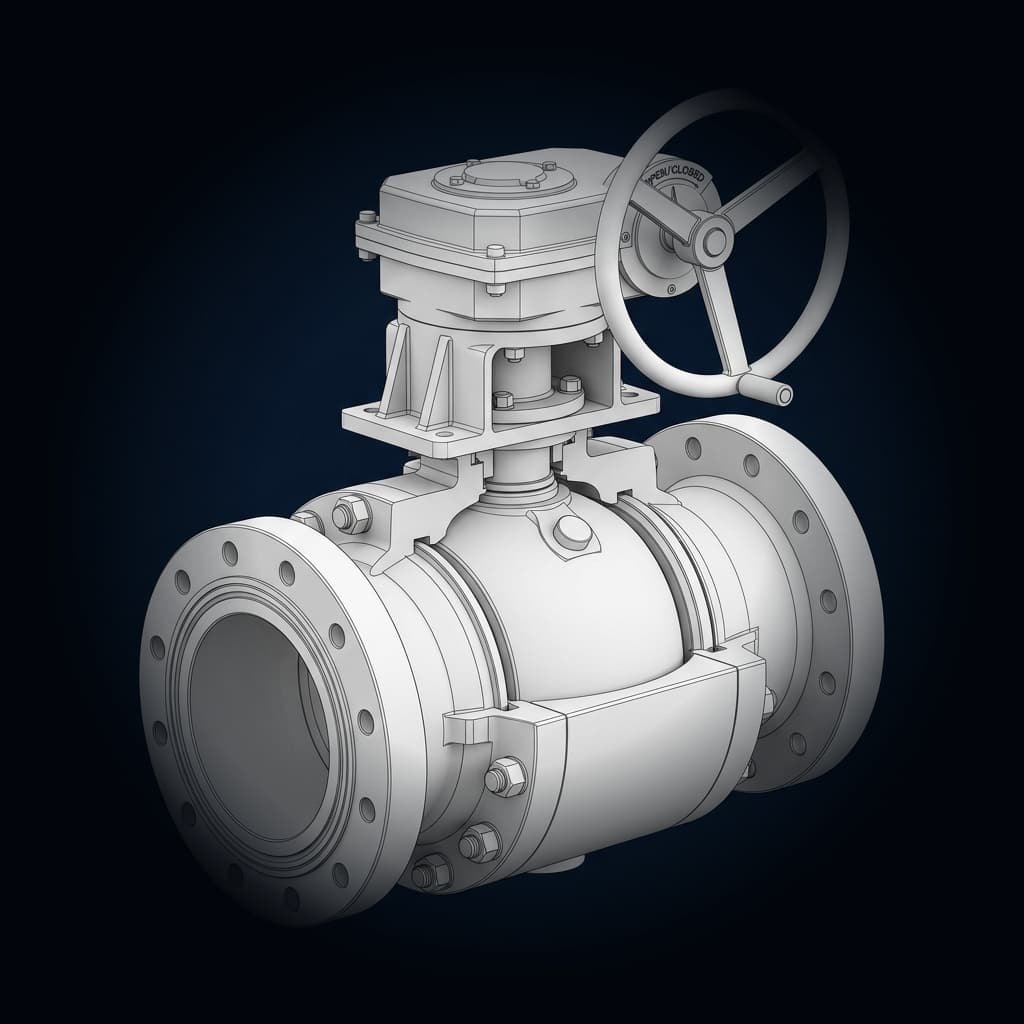 API 6D Flanged Pipeline Ball Valves Class 150 - 600