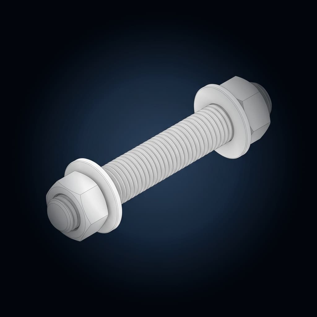 PTFE Xylan 1070 Fluoropolymer Coated Flange Bolting Assembly